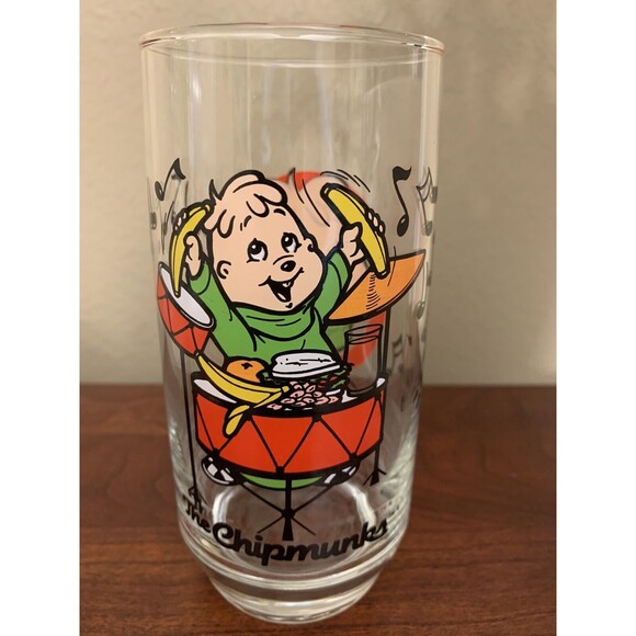 Alvin & the Chipmunks Theodore High‎ Ball Glass 1985 Bagdasarian Productions - Picture 2 of 4